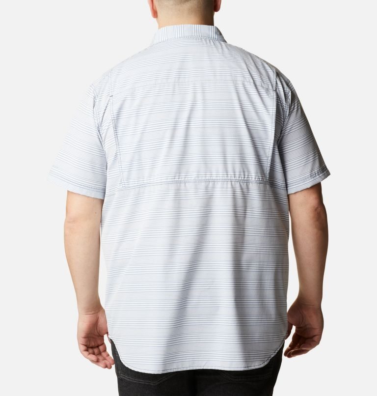Men's Columbia Twisted Creek III Short Sleeve Shirts Stripe | Plus Size CA-TA386